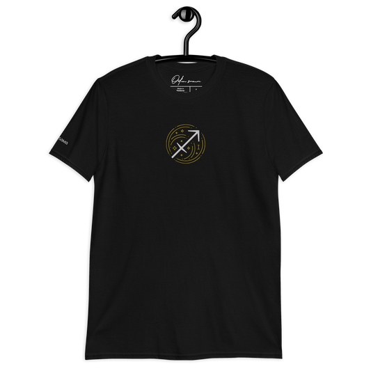 Men's Sagittarius Zodiac T-Shirt (Void Black)