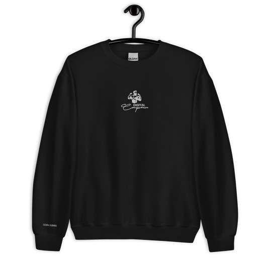 Odin-Sama's "Digital Conqueror" Gaming Unisex Sweatshirt (Black)